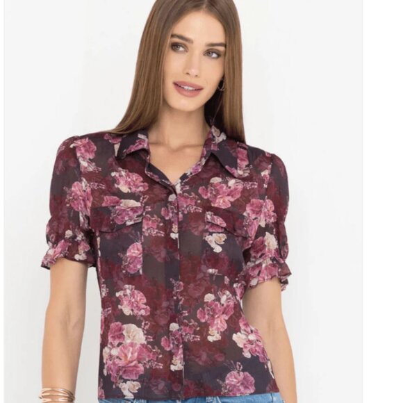 Mina floral georgette top - Picture 1 of 1